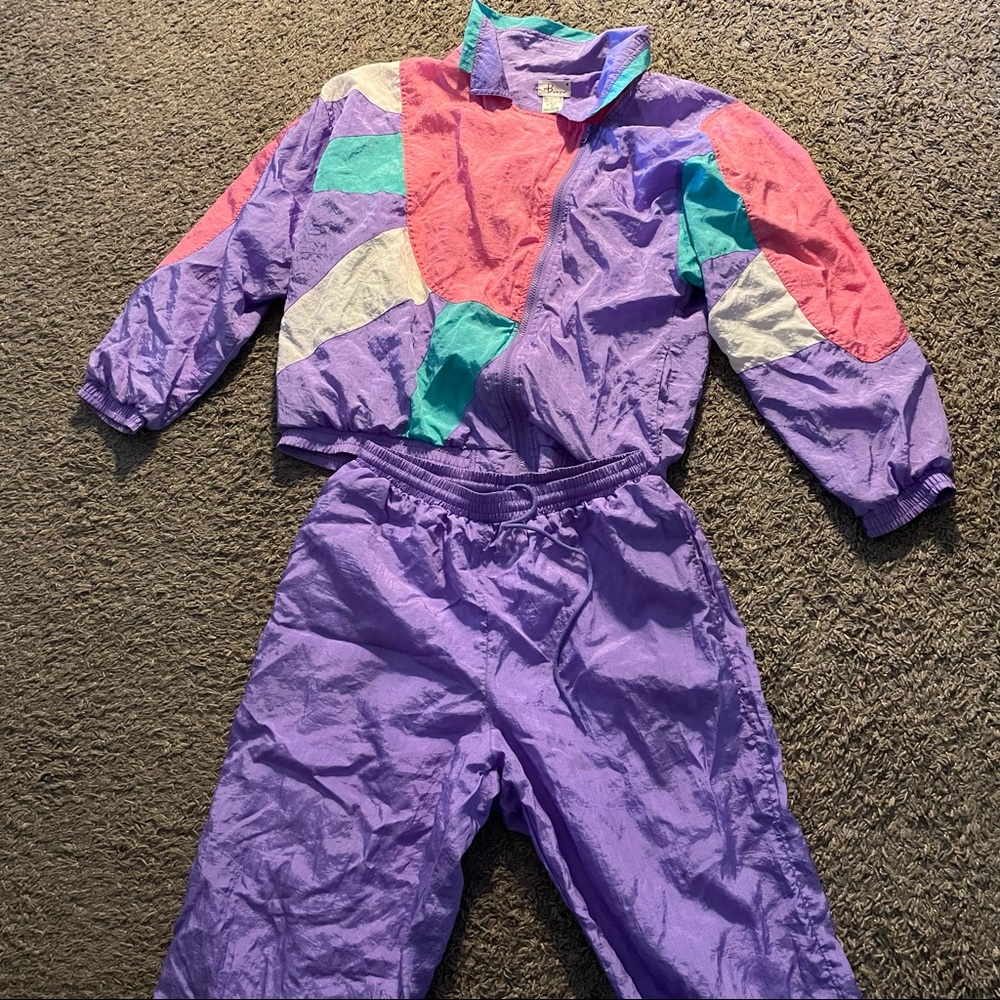 Most sexy pastel granny track suit